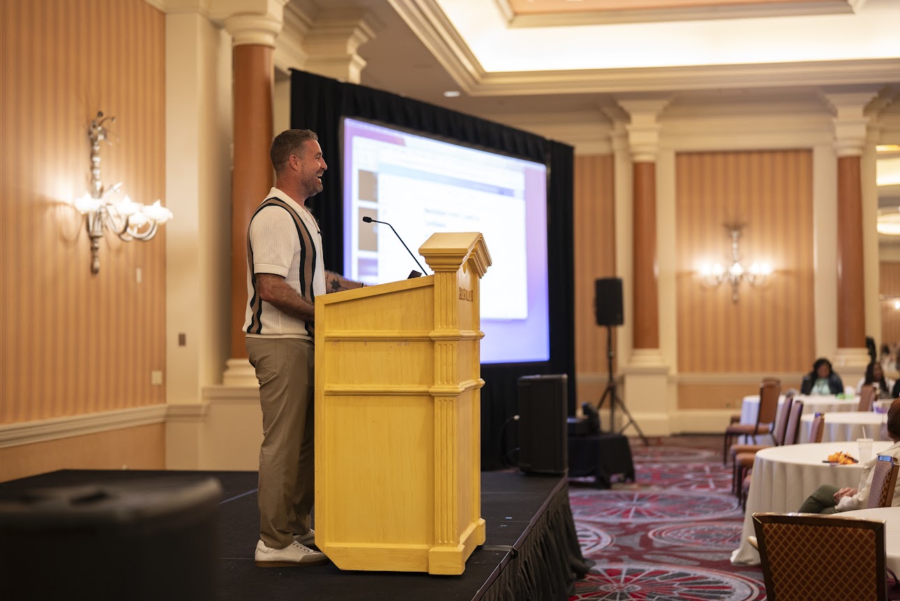 Andrew Simmerman at podium